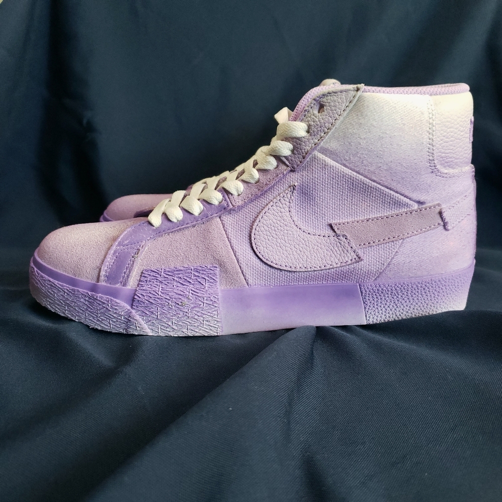 Nike SB Zoom Blazer Mid Premium Lilac Purple White Sneaker Mens US 8.5 - Picture 4 of 11